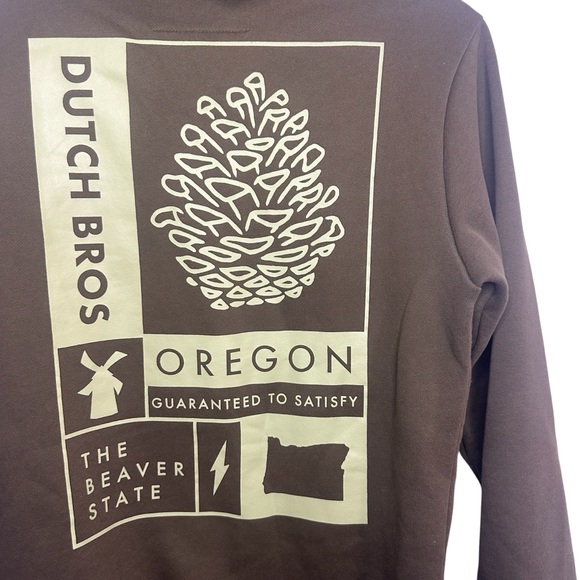 Dutch Bros Other - Dutch Bros Women’s SMALL Brown Oregon Hoodie RARE “The Beaver State” DB …